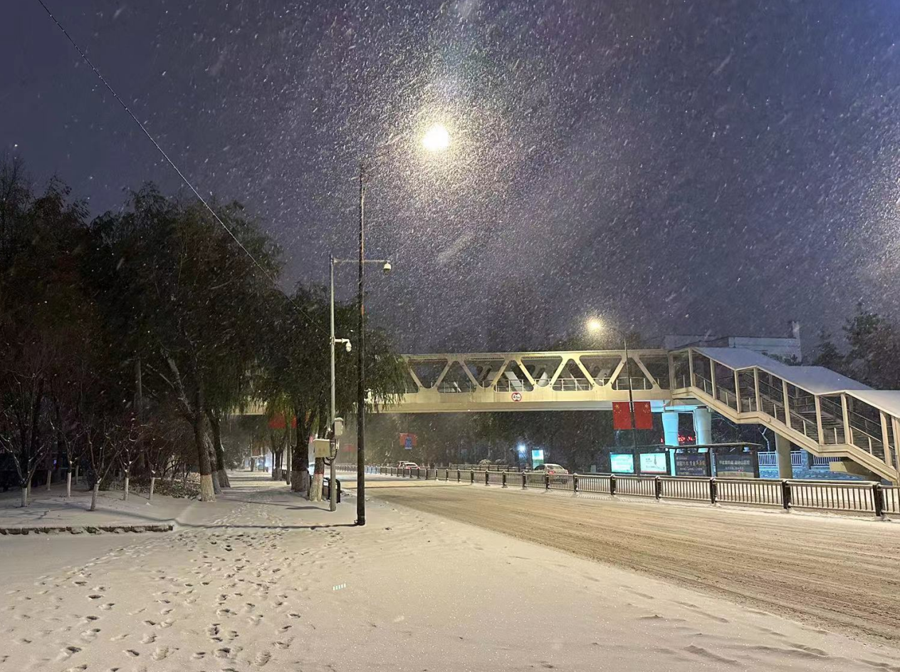 2023年11月6日晚，長春暴雪